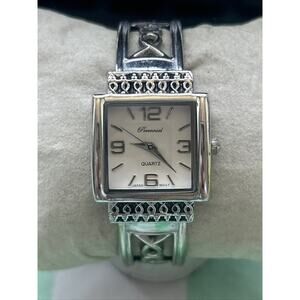 Perennial Silver Tone Women’s Cuff Watch